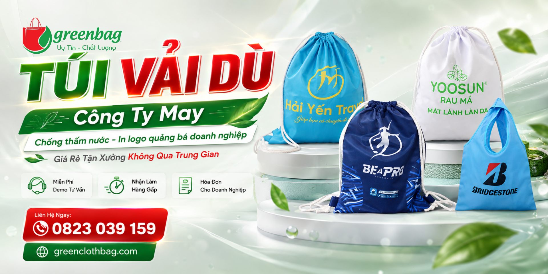 Xưởng May Túi Vải Dù Chống Thấm Nước Hà Nội & HCM