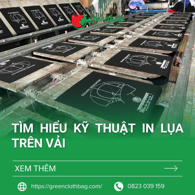 Tìm hiểu kỹ thuật in lụa trên vải