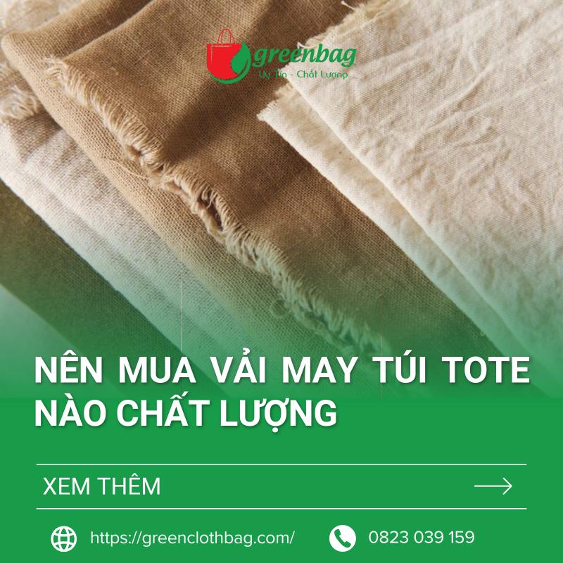 Nên Mua Vải May Túi Tote Nào Chất Lượng?
