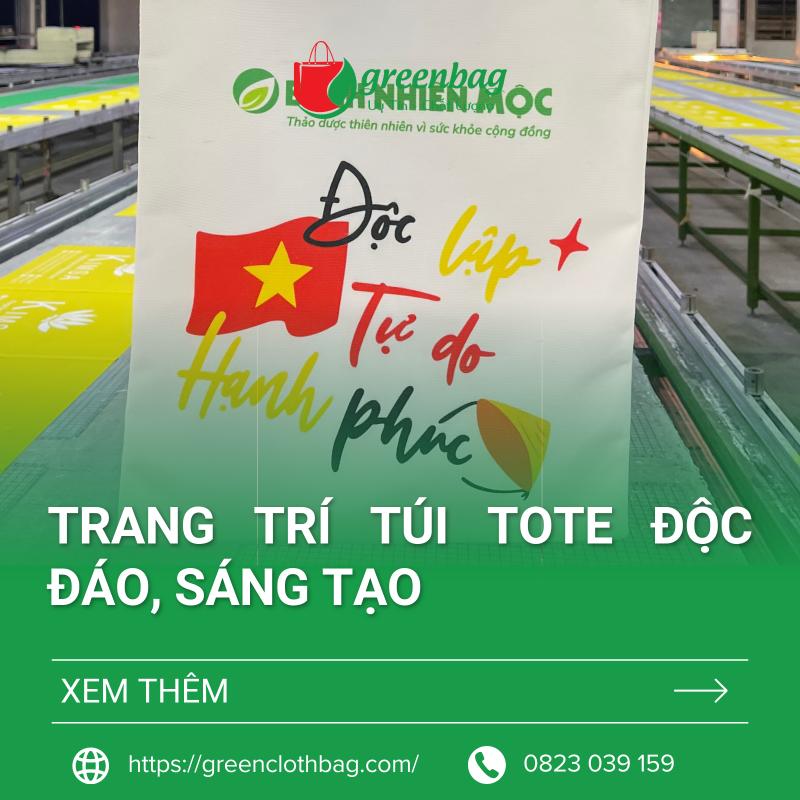 Trang Trí Túi Tote Độc Đáo, Sáng Tạo