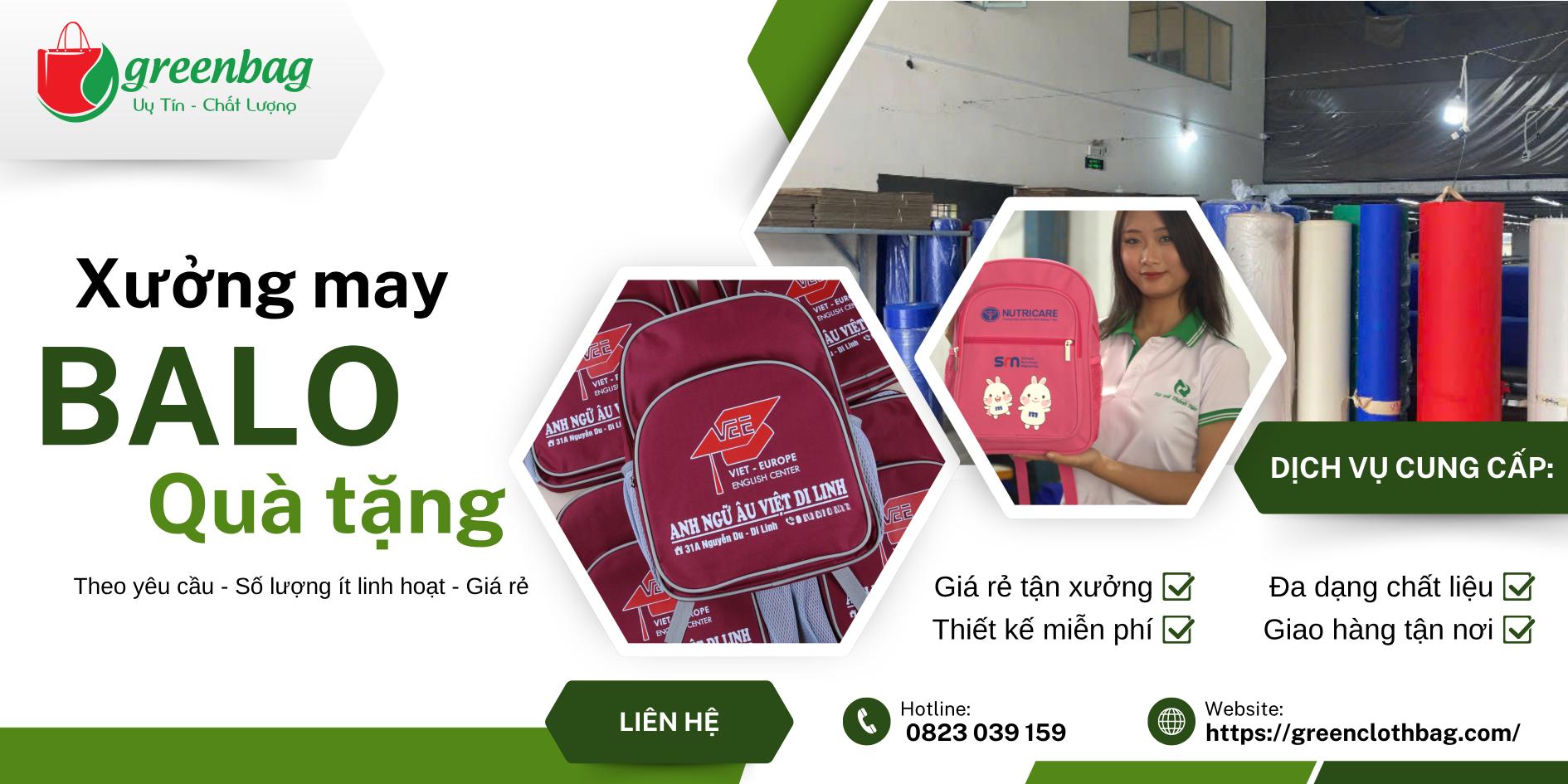 Xưởng May Balo Túi Xách Theo Yêu Cầu Giá Rẻ Hà Nội & HCM
